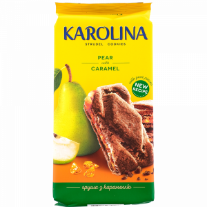 Печенье "KAROLINA" (груша/карам)168г