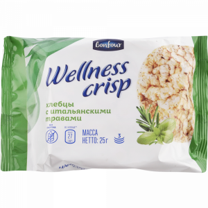 Хлебцы хр"WELLNESS CRISP"(итал.травы)25г