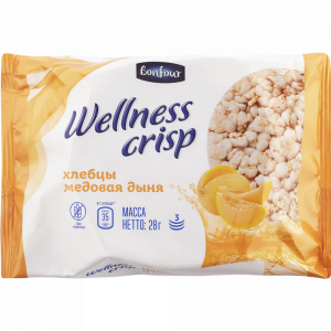 Хлебцы хр"WELLNESS CRISP"(медов.дыня)28г