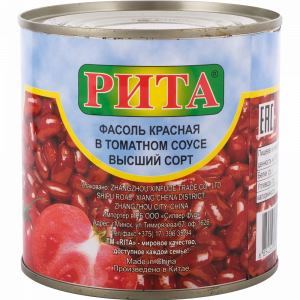 Фасоль красная"RITA"(томат соус)400г