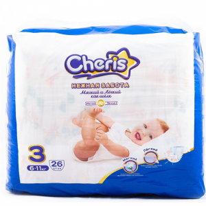 Подгузник детский "CHERRI"(бумажный М