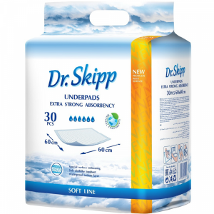 Пеленки гигиен дет "DR.SKIPP"(60х60)30шт