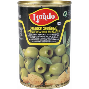 Оливки зеленые "ЛОРАДО" (миндаль) 300 г