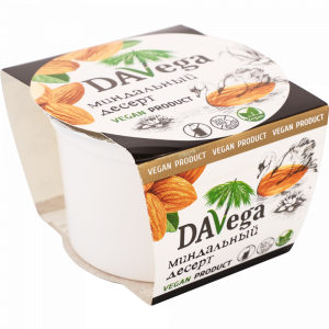 Десерт веган"DAVEGA"(миндальн.15.5%)200г