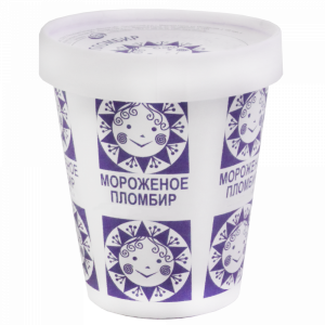 Мороженое"ПЛОМБИР С ВАНИЛИНОМ"(стак)225г