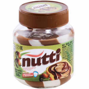 Паста ореховая "NUTTI" (шок/мол