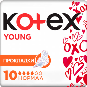 Прокладки "KOTEX YOUNG NORMAL" 10шт