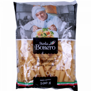 Мак.изд."PASTA BONERO" (ригатоны) 500г