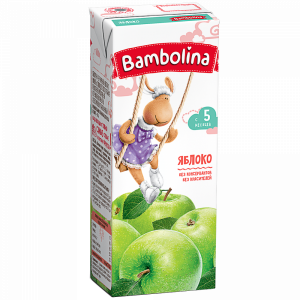 Сок BAMBOLINA" (яблочный) 0.2л