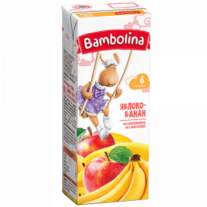 Нектар "BAMBOLINA" (ябл/банан) 0.2л