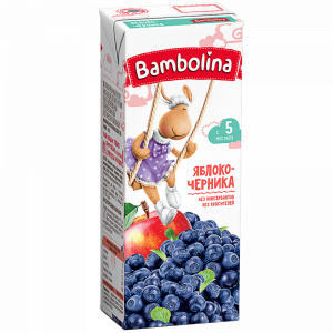 Нектар "BAMBOLINA" (ябл/черника) 0.2л