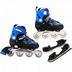 Коньки роликовые со см.лезвием; 6062B-S