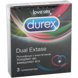 Презерватив "DUREX" Dual Extase (рель.)