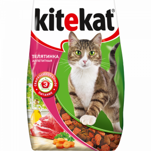 Корм "KITEKAT"(аппет.телят.взр/кош.)350г