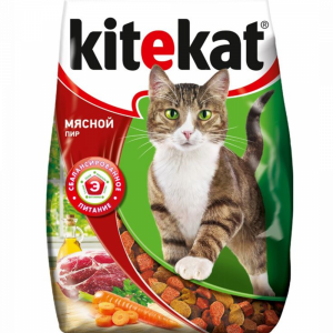 Корм для котов "KITEKAT"(мяс.пир) 350г