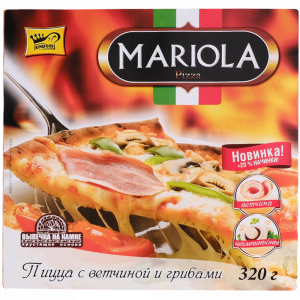 Пицца "MARIOLA" (ветчина/грибы) 320г