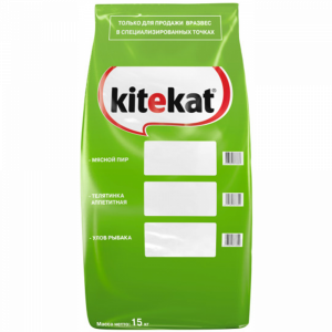 корм для животных Kitekat мясн.пир 15кг