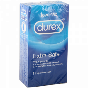Презер.Durex№12 Dual Extra Safe с доп.см