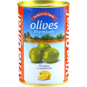 Оливки с лимоном "Viva oliva" 300 гр.