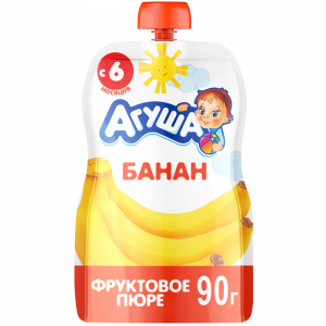 Пюре "АГУША" банан 90 г
