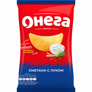 Чипсы из сыр. кар. "ОНЕГА" (смет/лук)75г