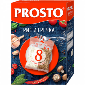 Рис круглозерный и гречка "PROSTO" 0
