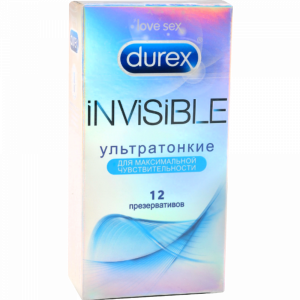 Презерватив "DUREX №12" (Invisible)