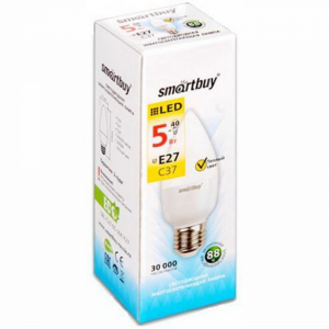 Лампа"SMARTBUY"(SBL-C37-05-30K-E27)