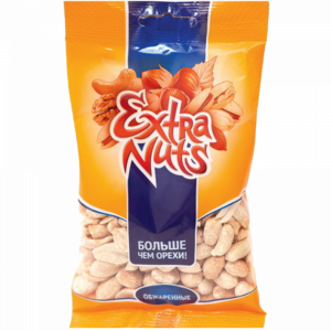 Арахис"EXTRA NUTS"(бланшир.обжаренн.)70г