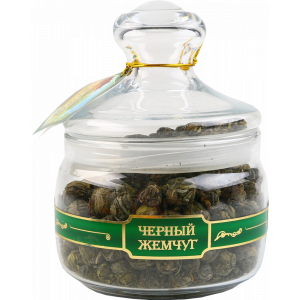 Чай зеленый"ЧЕРНЫЙ ЖЕМЧУГ"0