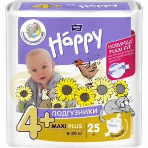 Подгузн."BELLA BABY HAPPY"(maxi +)25шт