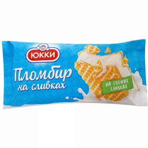 Мороженое "ЮККИ ПЛОМБИР НА СЛИВКАХ" 80гр