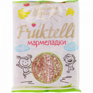Мармелад "FRUKTELLI"(клубника/банан)200г