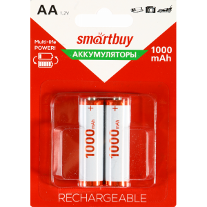 Аккумулятор "Smartbuy" AA/2BL 1000mAh