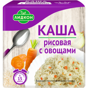 Каша "ЛИДКОН" (рис/овощи)180г