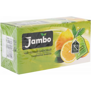 Чай черный байх. "JAMBO" (лимон) 24г