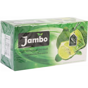 Чай черный байх. "JAMBO" (бергамот) 24г