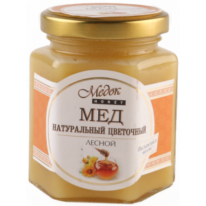 Мёд натур.цветочный"ЛЕСНОЙ"(стекло)250г