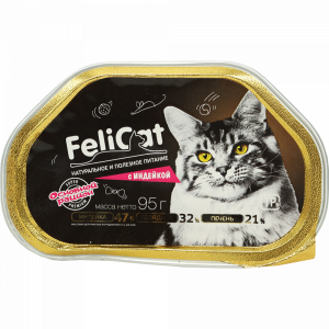 Конс.корм д/кош."FELLCAT" (индейка) 95г