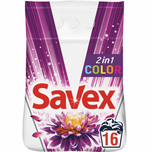 Ср.моющ."SAVEX2IN1COLOR"(д/маш.ст.)2.4кг