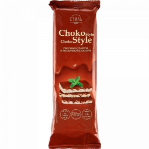 Слайсы рис. "ЧОКО СТАЙЛ" (мол.гл.) 68 г