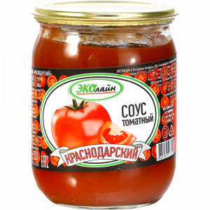 Соус "ЭКОЛАЙН" томатный краснод. 500 г
