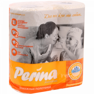 Бумажные полотенца"PERINA"(2сл.)2шт