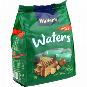 Вафли"WALTER’S"(со вк.лесного ореха)250г