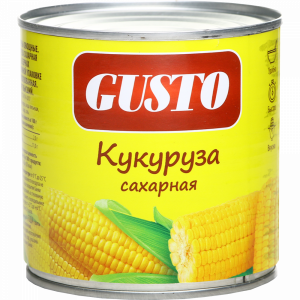 Кукуруза консервир. "GUSTO" (ж/б)340г