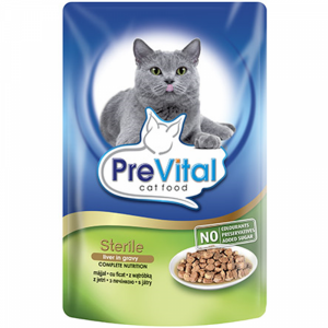 Корм д/кош"PREVITAL"(с печ.в соусе)100г