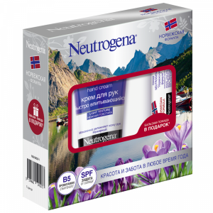 Набор"NEUTROGENA"(крем для рук+помада)