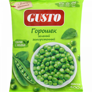 Зеленый горошек"GUSTO"(замороженный)400г