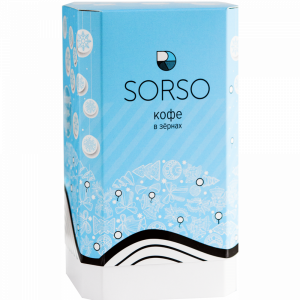 Кофе зерн "SORSO"(100% Арабика) 250г