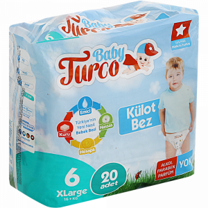 Трус-подг.дет"BABYTURCO"(JamboXlarg)20шт